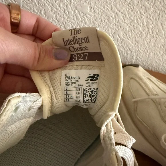 New Balance 327 in Suede Beige Sea Salt (Women’s) - Picture 7 of 7